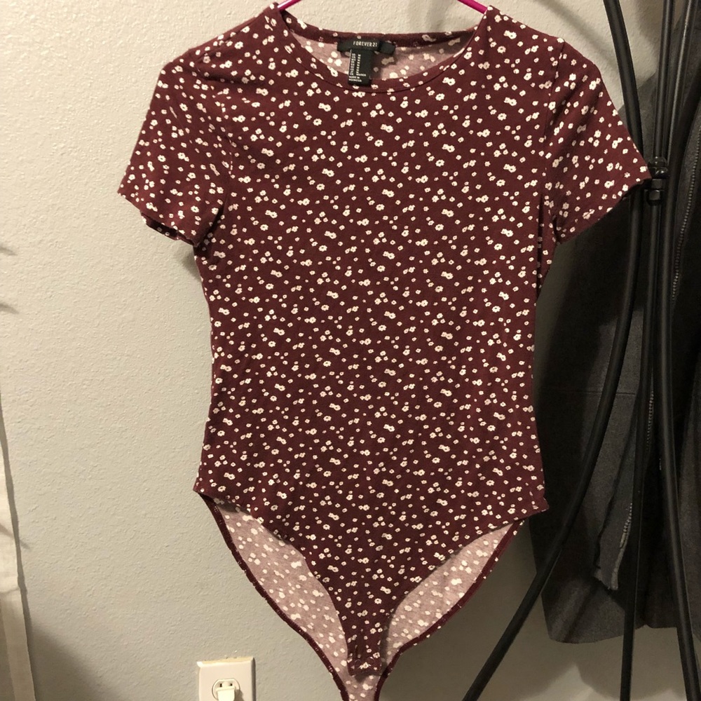 Forever 21 floral bodysuit